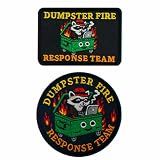 Dumpster Fire Response Team Patch – Funny Meme Embroidered Hook & Loop Patch for Backpack, Hat, Jacket, Vest, Dog Harness
