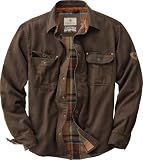Legendary Whitetails Mens Flannel Lined Waxed Cotton Shirt Jacket