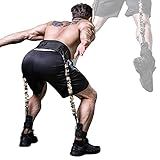 INNSTAR Vertical Jump Trainer for Volleyball Basketball Home Gym, Vertimax Jump Machine Resistance Bands, Easy to Carry, Adjustable Jump Training Equipment (Desert 120Lbs)