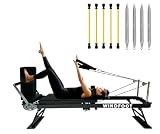 WINDFOOT Foldable Pilates Reformer Machine Equipment, with Jump Board
