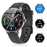 Smart Watch for Men Women(Answer/Make Calls), Smartwatch Built-in AI Voice, 1.27" HD Fitness Tracker with Heart Rate/Sleep/Step/SpO2 Monitor, 100+ Sports Modes, IP68 Waterproof Watch for Android iOS