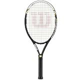 Wilson Hyper Hammer 5.3 Strung Tennis Racket (Black/White, 4 1/4)