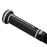 Buttendz Sentry Goalie Hockey Stick Replacement Grip - Precision Control for Goalies with Oversized Knob, Enhanced Tiling Texture, and Premium Hockey Grip (Black, White Drip)