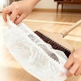 50 Pcs Disposable Broom Covers Pet Hair Removal Broom Cloth Cover Caps Sweeping Fur Remover Tool Fit Carpets Hard Floor