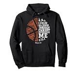 Christian Basketball Stuff Bible Verse Philippians 4:13 Pullover Hoodie, Adult Unisex, Black, Small