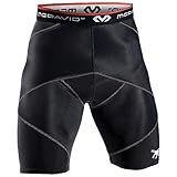 McDavid Compression Shorts, Thick Supportive Gym Shorts for Muscle Recovery, Hips, Hamstring, Quads. Black Cross Compression Shorts for Fitness