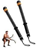 Ropeless Battle Ropes- Adjustable Portable Low-Impact Workout Equipment for Home Gym, Fitness Equipment for HIIT, Cardio & Muscle Training, Fat Burning for Men, Women & Fitness Enthusiasts (Black)