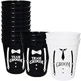 LADY&HOME 13 Packs Bachelor Party Team Groom Cups, Groom & Groomsman Cups for Groom party, Bachelor Party(Team groom)