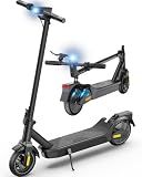 Electric Scooter for Adults Peak 600W-1000W 20MPH 17-41Miles Long Range,Foldable Commuter E-Scooter with Dual Suspension, UL Certified, APP Control