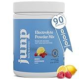 JUNP Electrolytes Powder No Sugar No Carbs – Berry Lemonade Keto Electrolyte Drink Mix - Potassium & Salt Hydration Powder Electrolytes - Zero Calorie Sugar Free Electrolyte Powder, 90 Servings