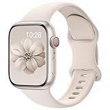 Sport Silicone Band Compatible with Apple Watch Bands 40mm 38mm 41mm 44mm 45mm 42mm 49mm Women Men,Soft Wristband Waterproof Replacement Sport Strap for iWatch Bands Series 9 8 7 6 5 4 3 2 1 SE Ultra