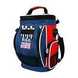 Intech USA Golf Bag Cooler and Accessory Caddy | Small Mini Personal Portable, Insulated 10 Can Soft Sided, Pockets Shoulder Strap Carry Handle