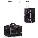 Fanwoli 23" Dance Bag with Garment Rack, Rolling Competition Duffel