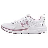 Under Armour Women's Charged Assert 9, White (113)/Mauve Pink, 9.5 M US