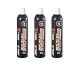 Lancer Tactical 560ml/18.9oz 14kg Powerful Green Gas High PSI G-1200 for Airsoft Pistol, Airsoft Rifle, Air Gun (Oil Free) -Pack of 3