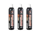 Lancer Tactical 560ml/18.9oz 14kg Powerful Green Gas High PSI G-1200 for Airsoft Pistol, Airsoft Rifle, Air Gun (Oil Free) -Pack of 3