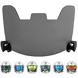 Zoviura Black Football Visor, Visor for Helmet with High Clarity, Impact Resistant Football Helmet Visor, Easy Install Visor Football for Yough&Adult Football Gear