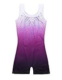 Zaclotre Kid Girls Gymnastic Leotard Sparkly Shiny Diamond Ballet Dance One Piece Outfit