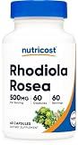 Nutricost Rhodiola Rosea 500mg, 60 Vegetarian Capsules, Gluten-Free