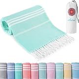 Antfuny Turkish Beach Towels Vacation Quick Dry Sand Free Oversized Bath Pool Swim Towel Extra Large XL Blanket Adult Travel Cruise Accessories