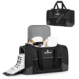 Smasrob 45L Boxing Duffle Bag, Mesh Gym Bag for Men and Women, Black