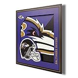 YouTheFan NFL Baltimore Ravens 3D Logo Series Wall Art - 12x12, Team Colors