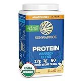 Organic Plant Based Protein Powder | Vegan Organic Protein Powder Vanilla Flavored with BCAA Amino Acids & Hemp Seed Pea Blend | Non-GMO Soy Dairy Filler & Gluten Free (Vanilla, 32 Servings)