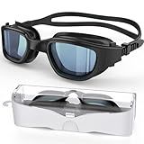 Zeligerstar Polarized Swimming Goggles, Unisex Adult Swim Goggles Anti Fog Anti UV Wide View Pool Glasses for Men Women