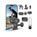 4K Mini Body Camera - Thumb Sports Action Cam 128GB with Audio, Wearable Hands-Free Chest Pov Recording, Helmet Mount & Magnetic Personal Clip On Camcorders - For Cap Shirt Outoor Cycling Skiing