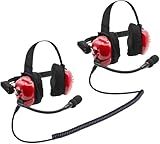 Rugged Radios Pair of NASCAR Linkable Behind The Head Headsets for Race Fan Racing Radios Electronics Communications Connects to Scanners Race Receiver Nitro Bee