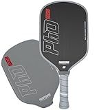 Professor PhD Pro Thermoformed Raw Carbon Fiber All Court Pickleball Paddle - Maximizes Spin and Power - Precision Honeycomb Core - USAPA Pickleball Approved