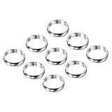 PATIKIL Dart Shaft Rings, Aluminum Dart O-Ring Accessories for Plastic & Nylon Shafts - 9 Pack (Silver Tone)