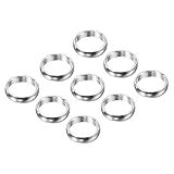 PATIKIL Dart Shaft Rings, Aluminum Dart O-Ring Accessories for Plastic & Nylon Shafts - 9 Pack (Silver Tone)