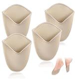 2 Pairs Toe Pads for Pointe Shoe, Knitted Fabric Ballet Toe Pads, Anti-Slip Forefoot Pain Relief Ballet Dance Shoe Toes Protector Accessories Foot Covers for Women Dancers