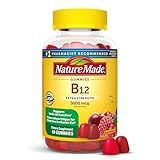 Nature Made Extra Strength Vitamin B12 Gummies 3000 mcg per serving, B12 Vitamins for Energy Metabolism Support, 60 Gummy Vitamins, 30 Day Supply