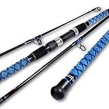 Fiblink Surf Spinning Fishing Rod Carbon Travel Surf Rod 3 Piece Saltwater Spinning Fishing Rod 12'