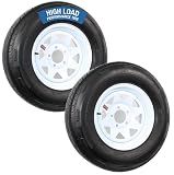 eCustomrim 2-Pack Radial Trailer Tire Rim Assembly ST205/75R14 5 Lug Load D