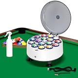 NURATIT Upgrade Billiard Ball Cleaning Machine, Pool Ball Polishing Cleaning Machine, Automatic 16 Ball Pool Ball Washer & Polisher with Powerful 180W Motor, for American Style Billiards 110V