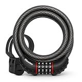 Master Lock 6 ft Cable Bike Lock 4-Digit Combination 1/2 in Diameter 8122D