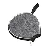 PATIKIL Ping Pong Paddle Case, Table Tennis Racket Case Half Soft Cover Container Bag for Sports Accessories, Grey