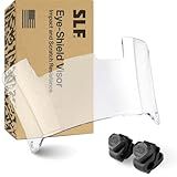 SLEEFS Clear Football Visor for Helmet - Professional Football Visor - Face & Eye Shield - Fits Youth & Adult Helmets - Includes Quick Visor Clips for Easy Installation