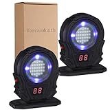 VercanMonth 2 Pcs Laser Targets for Dry Fire Portable Trainer and Counting Laser Targets for Dry Fire Shooting Practice (Round Style)