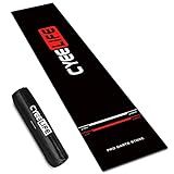 CyeeLife Dart Board Mat with Carrying Bag&Throw line for Steel and Soft Tip Darts Games with Start Lines