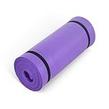 CAP High Density Exercise Mat with strap, 74"x24"x1" - Purple