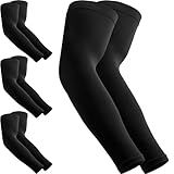 AXPYPXA Arm Sleeves for Men Women, UV Sun Protection Compression Cooling Summer Arm Sleeves for Volleyball Basketball Sports