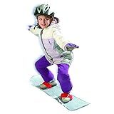 ESP 107 cm Suprahero Snowboard - Starter Board with Adjustable Wrap Bindings - Silver