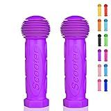 OTFAITP Scooter Grip Handlebar 1 Pair Bicycle Grip Fit for 2-3-4 Wheels Kid Kick Scooters,Children Bike,Rocking car,Drifting Scooter,Swing Scooter,Push Cart (Purple)