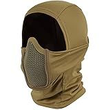 OneTigris Balaclava Mesh Mask, Ninja Tactical Mask with Full Face Protection for Outdoor (Tan)