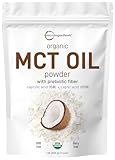 Micro Ingredients Organic MCT Oil Powder with Prebiotic Fiber,1 Pound (16 Ounce) | C8 MCT Oil for Coffee Creamer | No GMOs, Keto Diet, Vegan