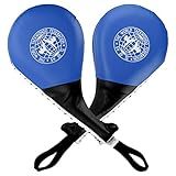 Frcctre 2 Pack Taekwondo Kick Pads, Durable Kicking Target Pads, Punching Paddles Striking Kick Pads for Tae Kwon Do Karate Kickboxing Martial Arts Training, 15 x 7.5, Blue